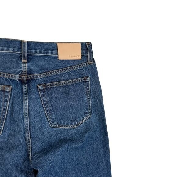 Trave Jeans Size 29 Vivienne Straight Borrowed Time Wash 100% Cotton Made in USA - Picture 7 of 10